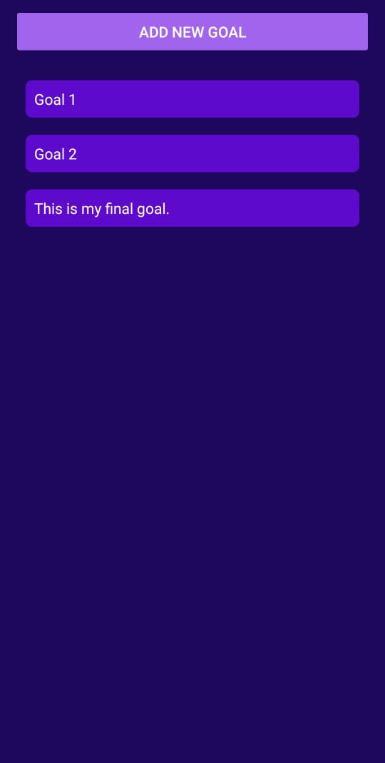 Goals App Preview