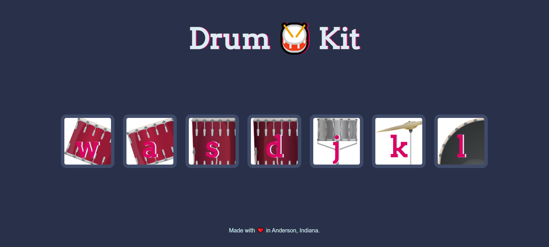 Drum Kit Site Preview