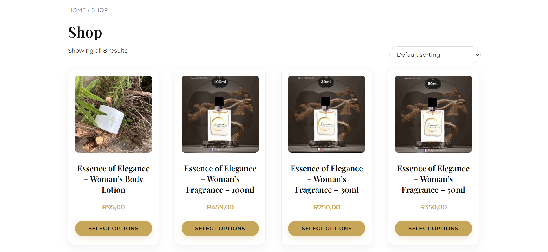 Essence of Elegance Site Preview