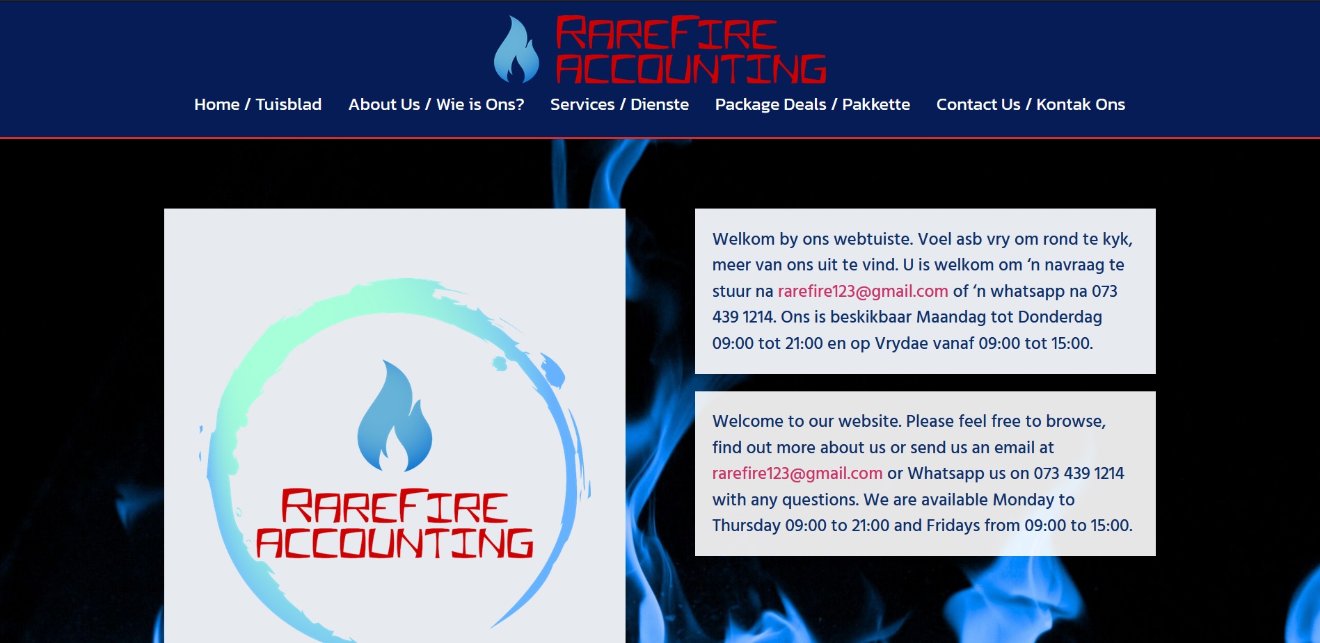 RareFire Site Preview